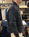 chesapeakes down jacket lumberjack hbt waxed dark navy