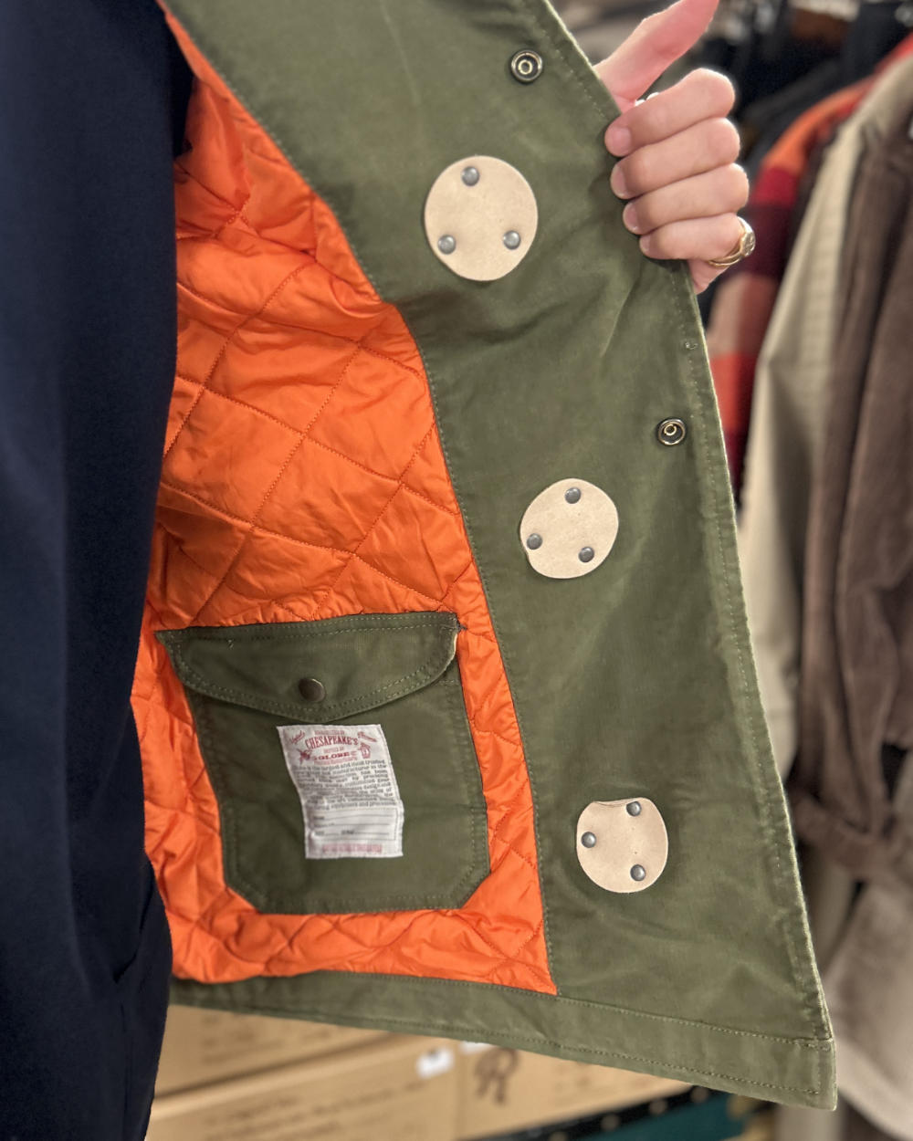 chesapeakes bedford fireman jacket jungle cloth military green