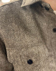 chesapeakes wool padded shirt cpo herringbone brown