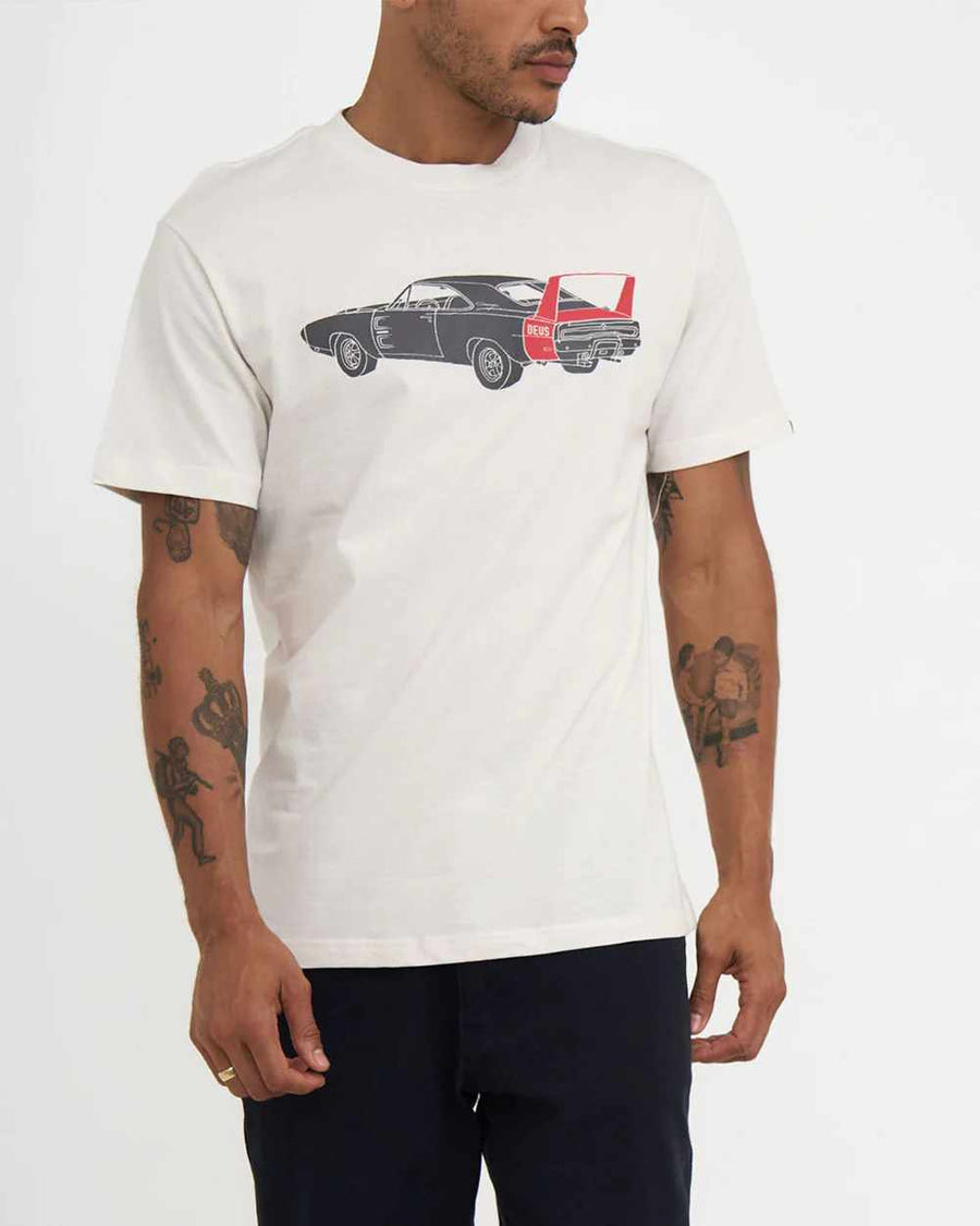 deus ex machina charger t-shirt vintage white