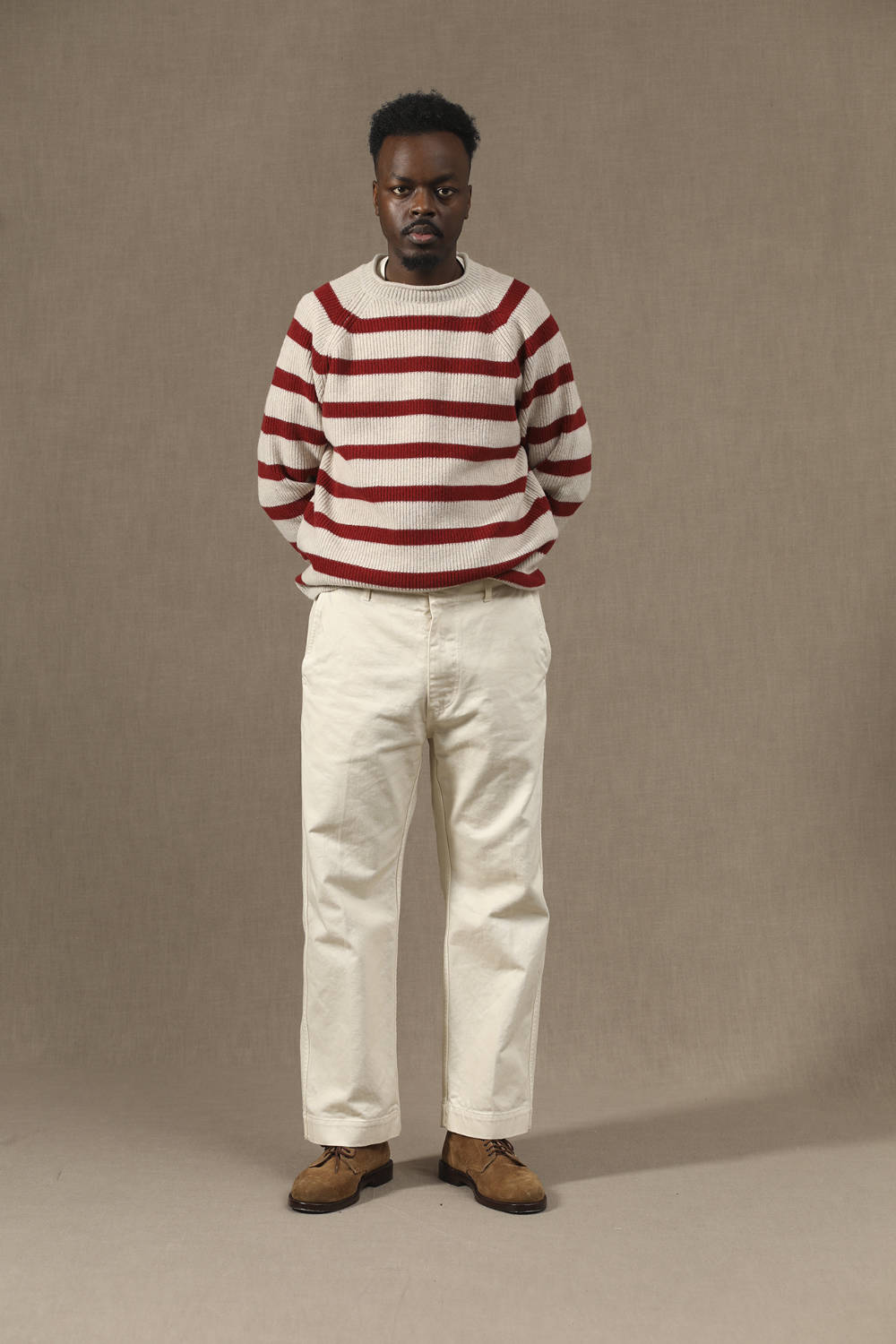 east harbour surplus bube 2608 trousers off white