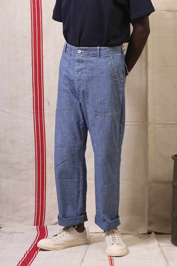 east harbour surplus texas 315 trousers chambray blue