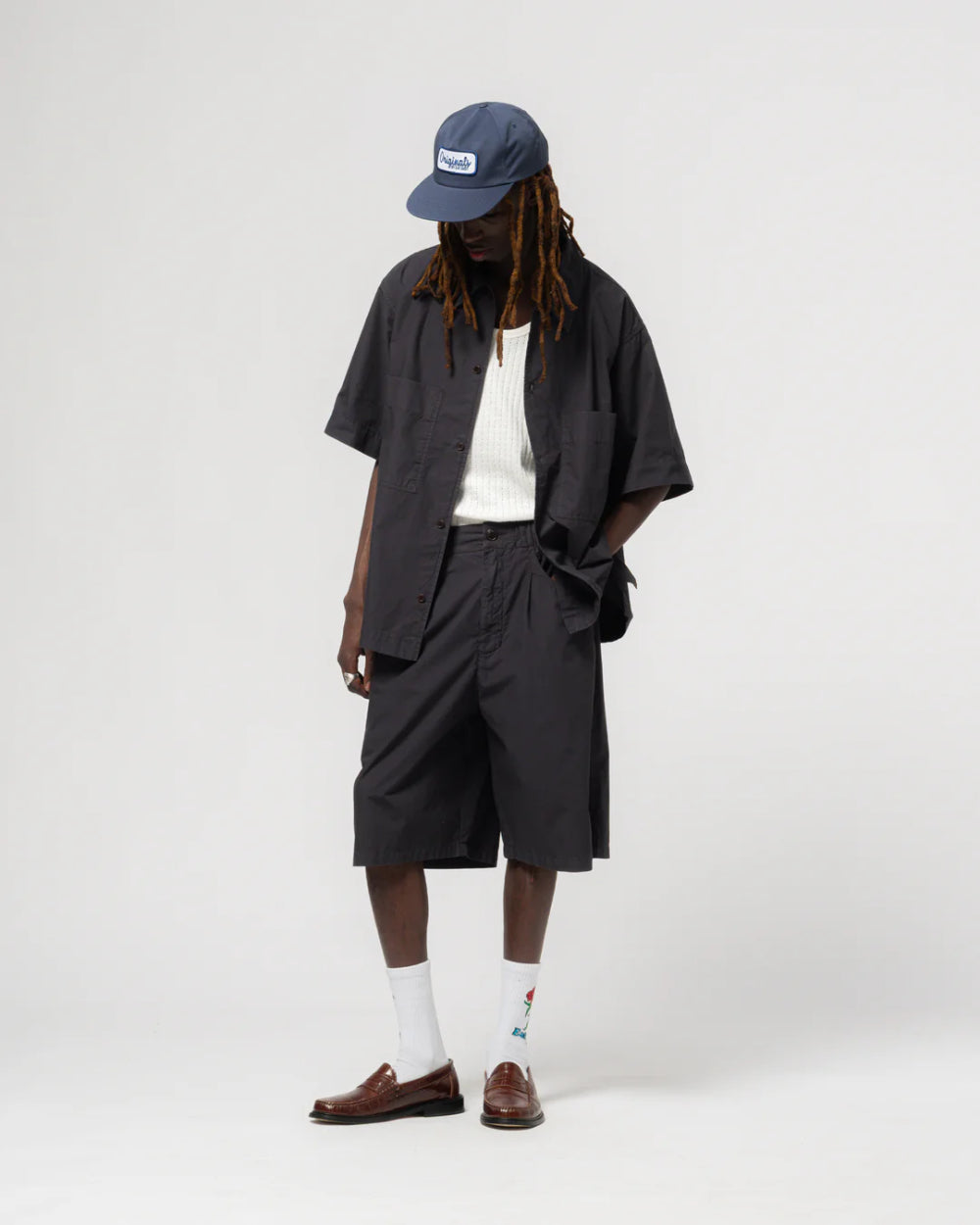 eat dust bermuda riviera cotton midinight blue