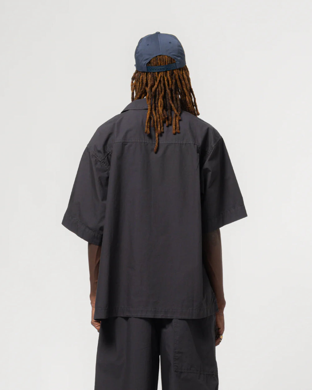 eat dust okinawa shirt riviera cotton midnight blue