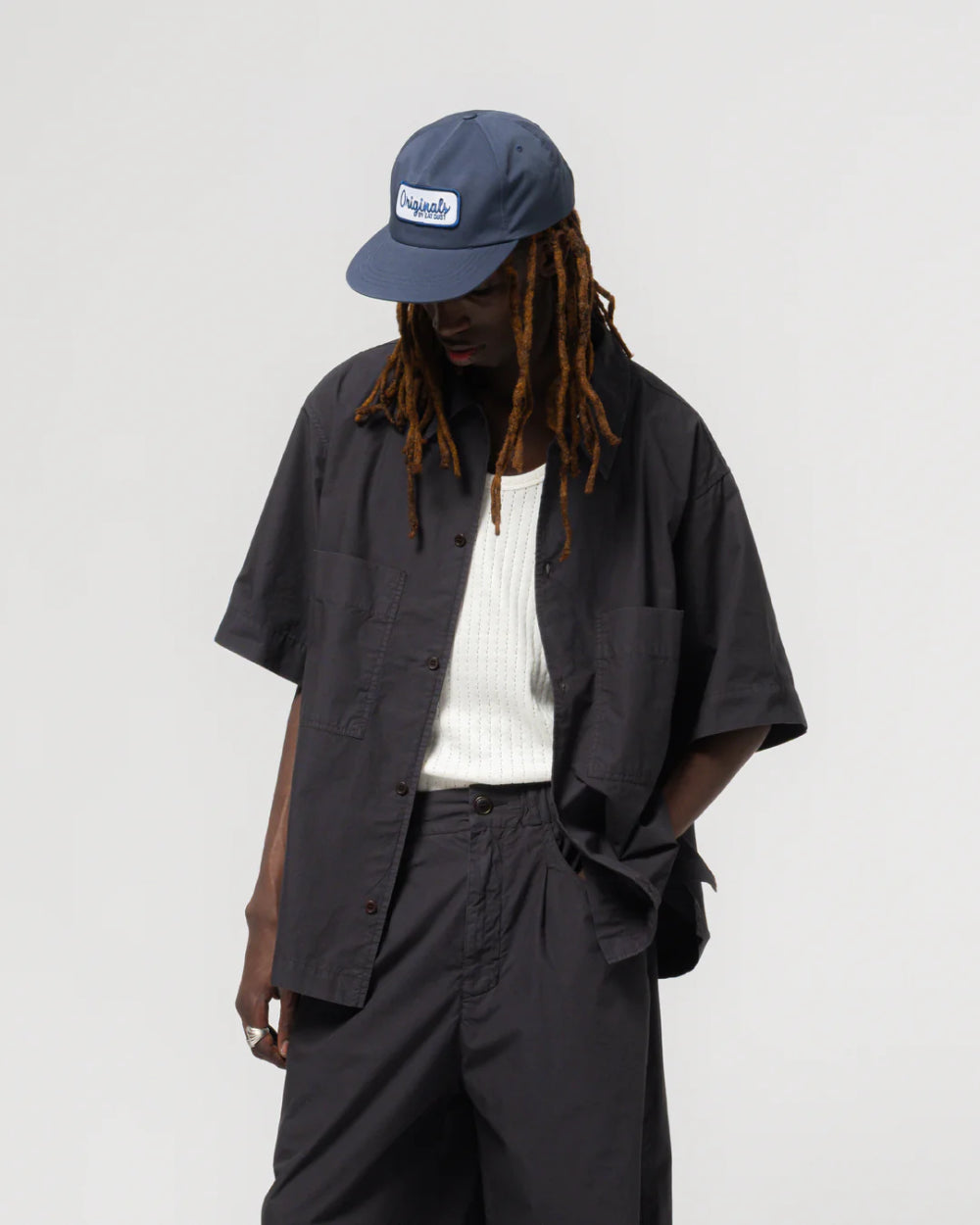 eat dust okinawa shirt riviera cotton midnight blue