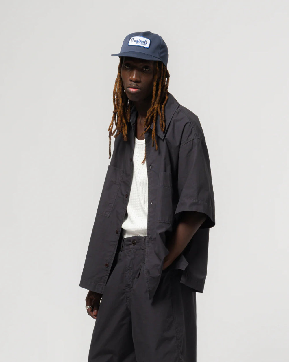 eat dust okinawa shirt riviera cotton midnight blue