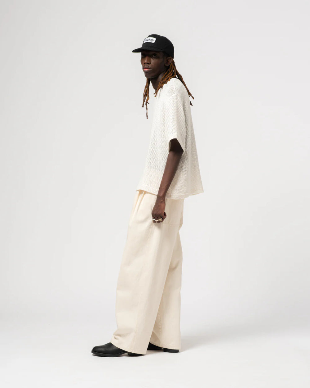 eat dust power-t trellis cotton ecru