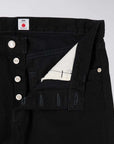 edwin regular tapered jeans black unwashed