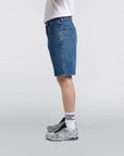 edwin tyrell short blue mid marble wash