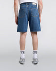 edwin tyrell short blue mid marble wash