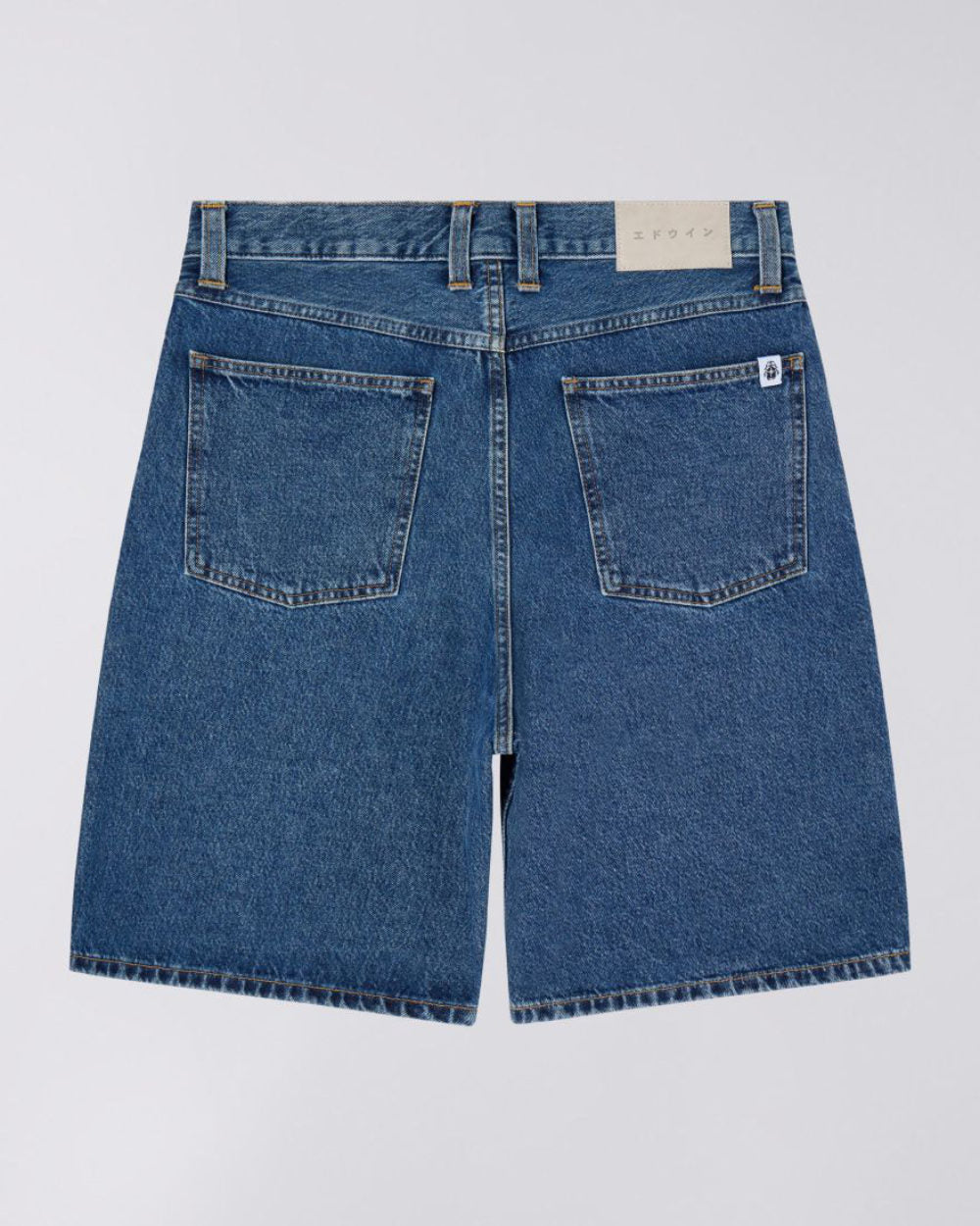 edwin tyrell short blue mid marble wash