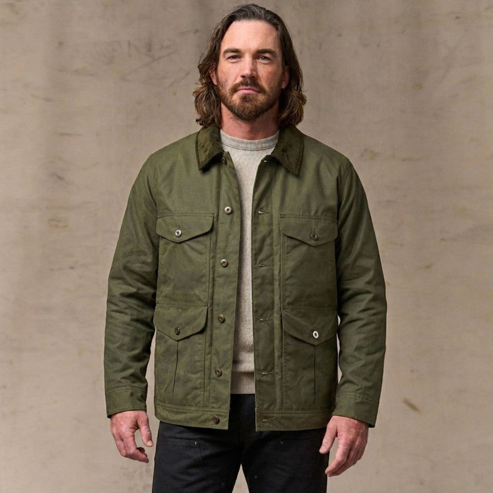 filson shelter cloth journeyman jacket otter green