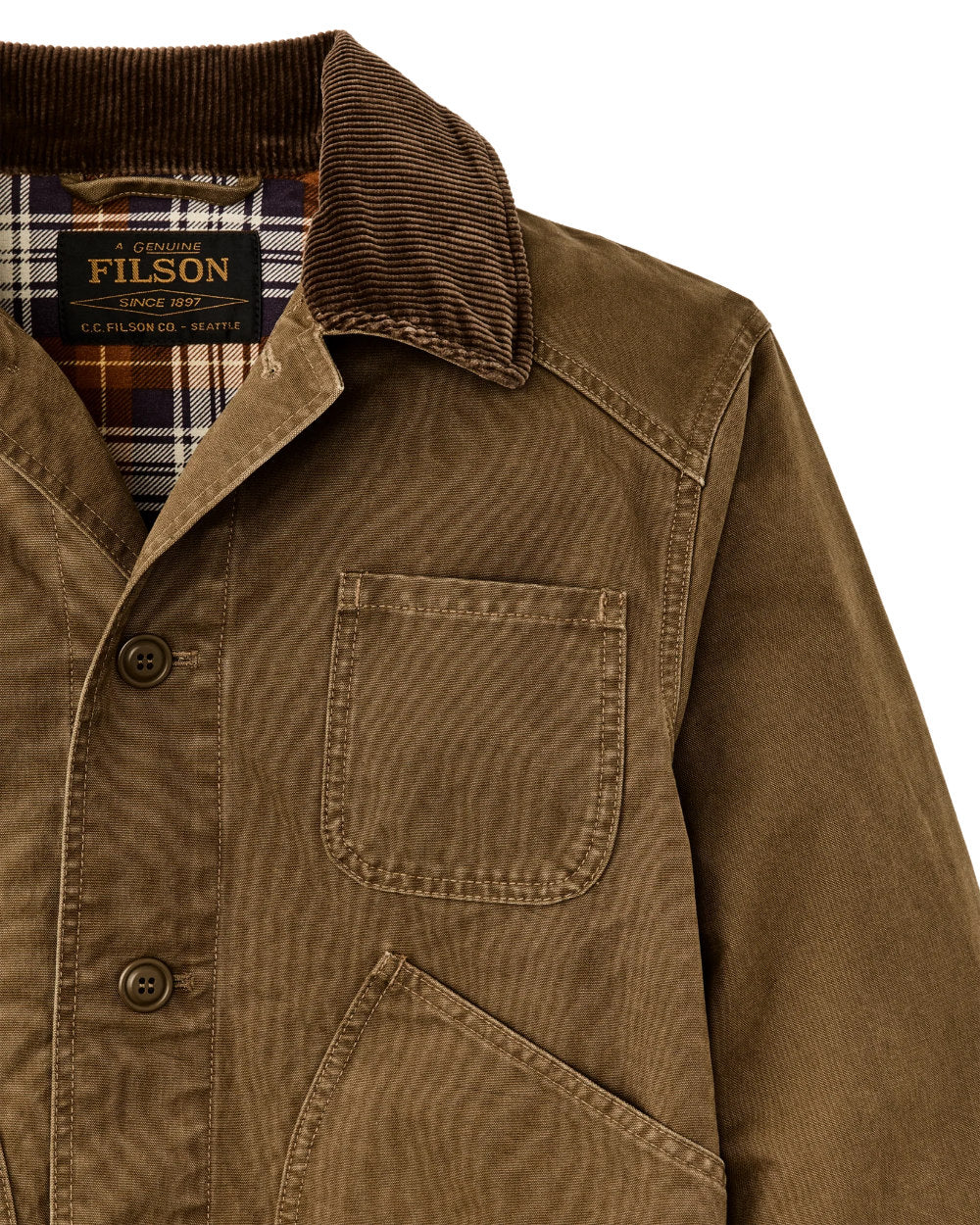 filson canvas outfitter jacket kangaroo