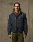 filson tin cloth short lined cruiser jacket service blue (LAST SIZE MEDIUM)