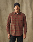 filson alaskan guide shirt brown mahogany plaid