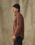 filson alaskan guide shirt brown mahogany plaid