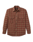 filson alaskan guide shirt brown mahogany plaid