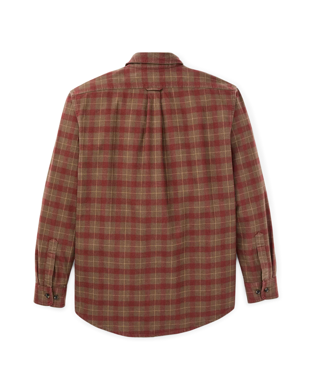 filson alaskan guide shirt brown mahogany plaid