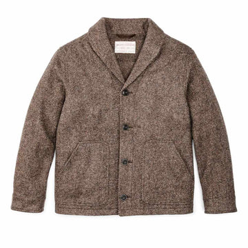 filson decatur island wool jacket natural brown