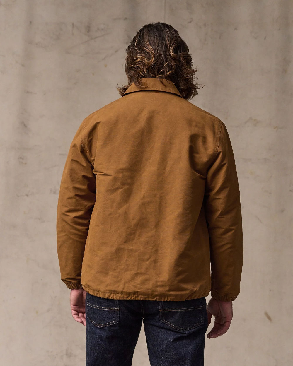 filson dry wax windbreaker harvest tan