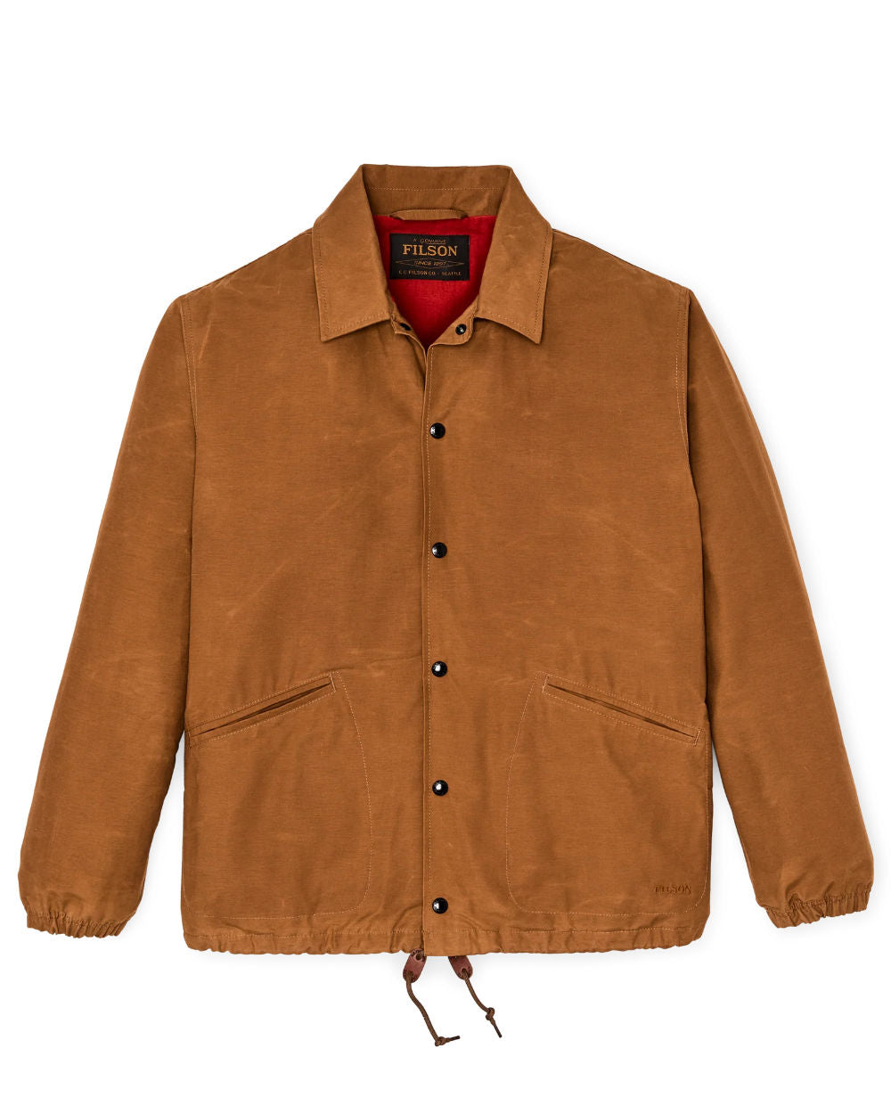 filson dry wax windbreaker harvest tan