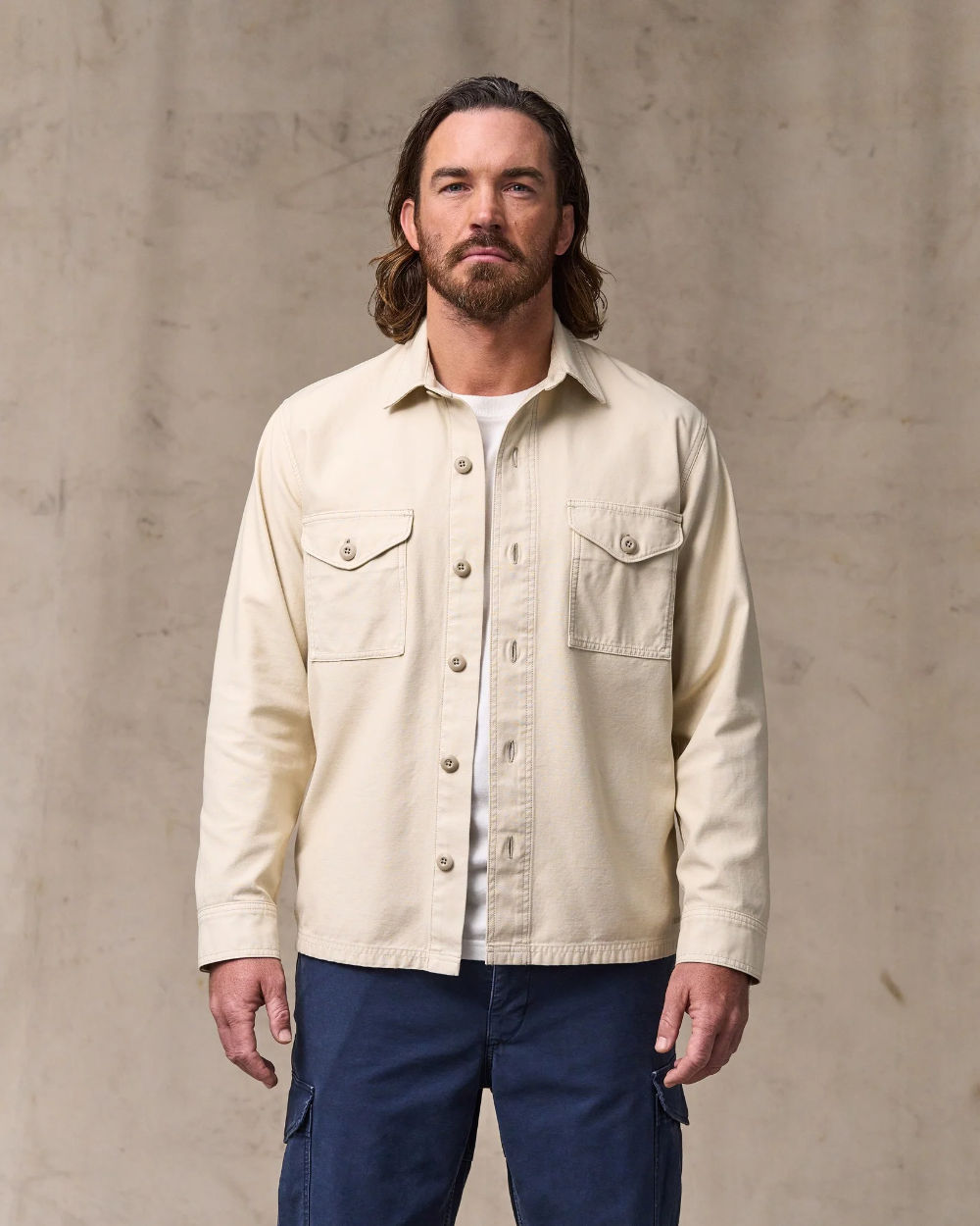 filson field jac shirt washed oatmeal