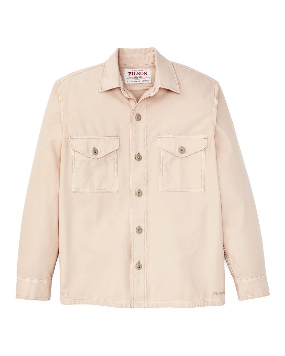 filson field jac shirt washed oatmeal