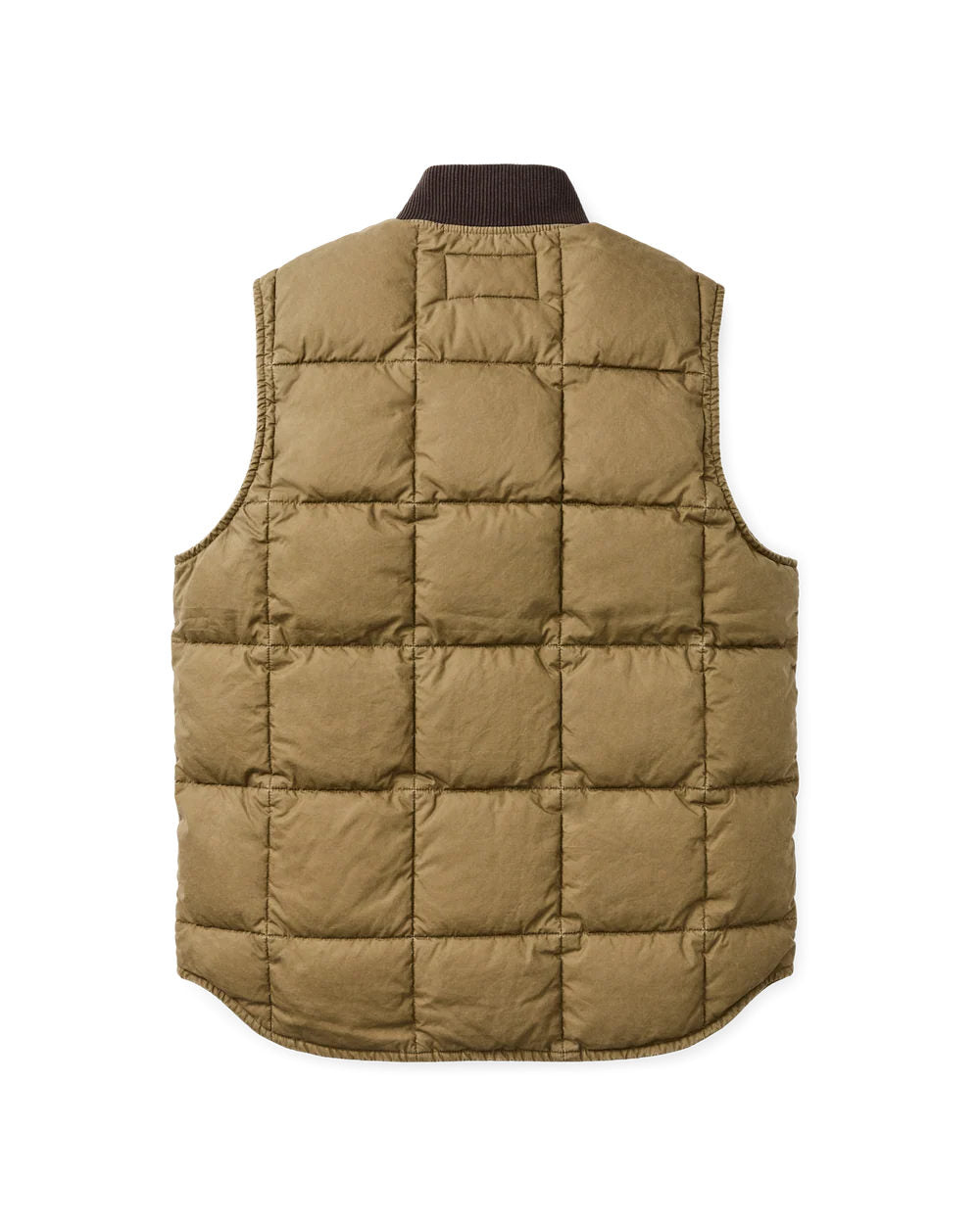 filson heritage cotton down vest light brown