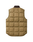 filson heritage cotton down vest light brown