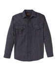 filson lightweight alaskan guide shirt indigo ticking stripe