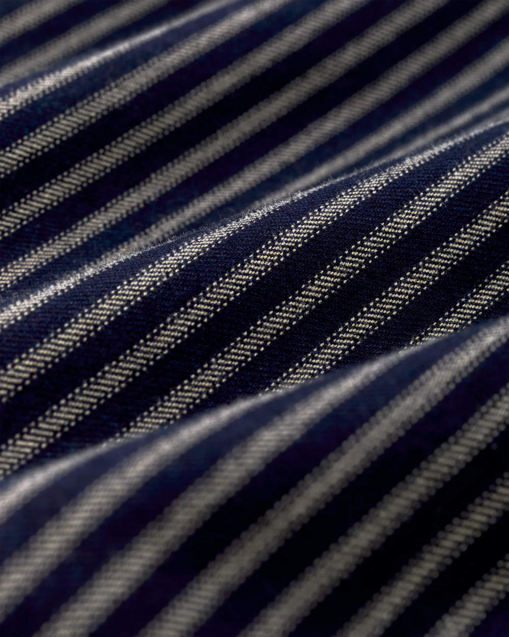 filson lightweight alaskan guide shirt indigo ticking stripe