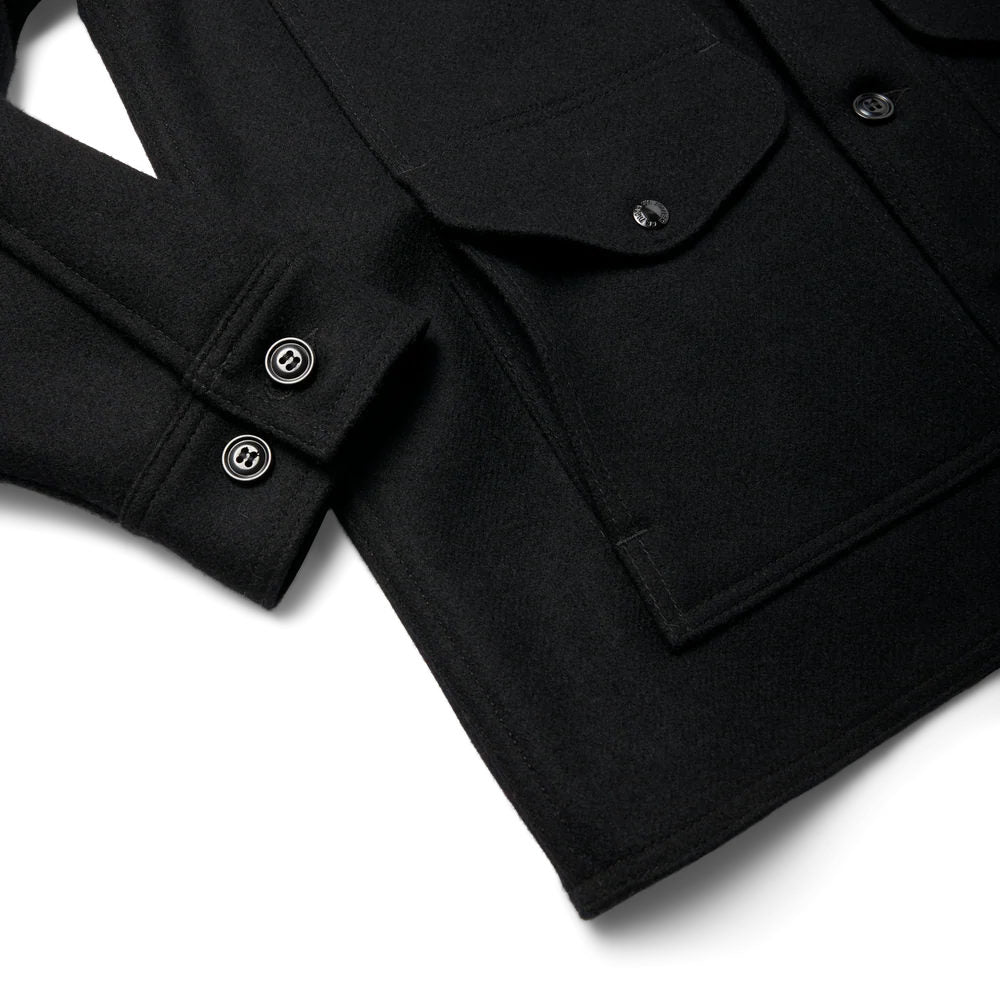 filson mackinaw wool cruiser jacket dark navy solid