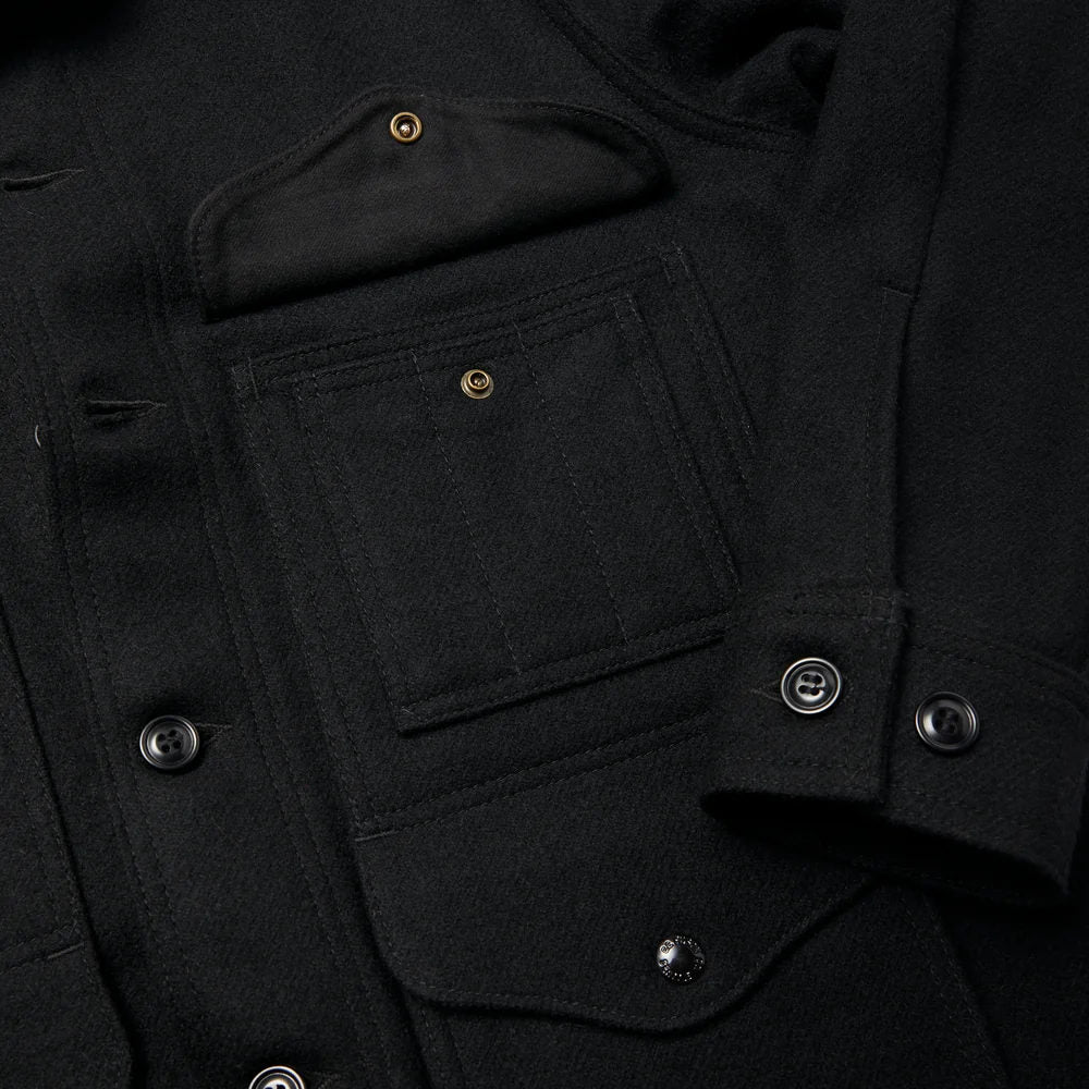filson mackinaw wool cruiser jacket dark navy solid
