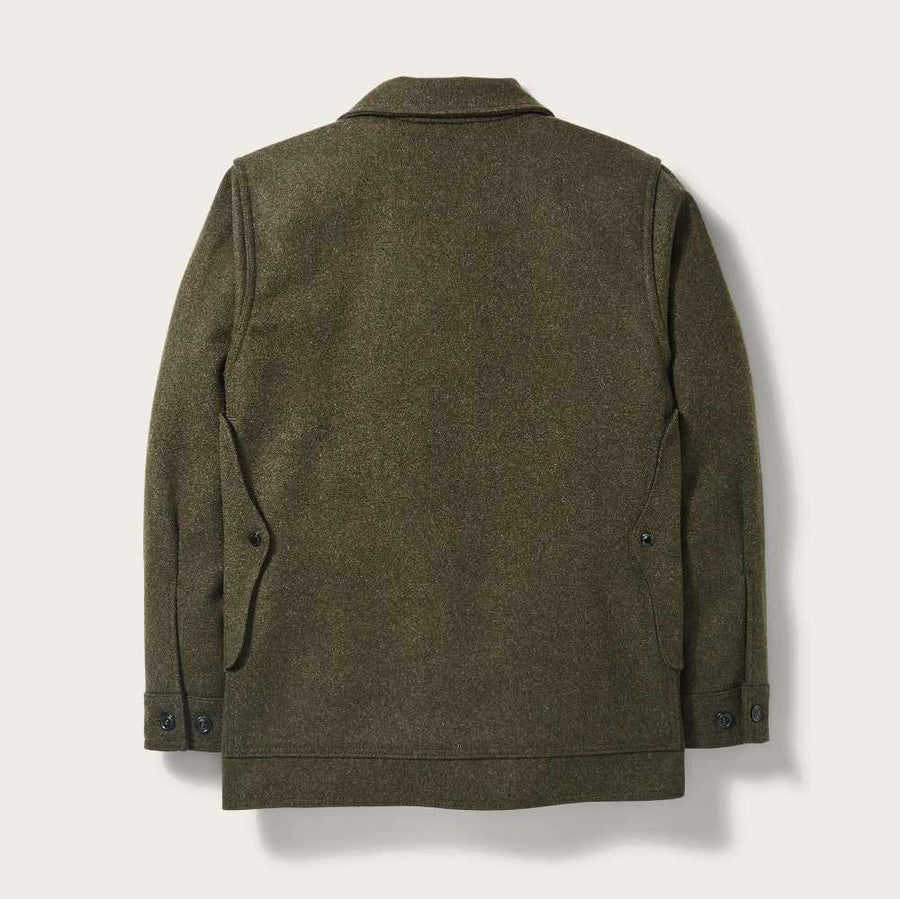 filson mackinaw wool cruiser jacket forest green