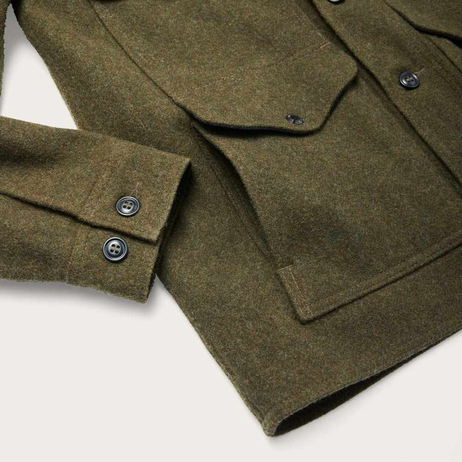 filson mackinaw wool cruiser jacket forest green