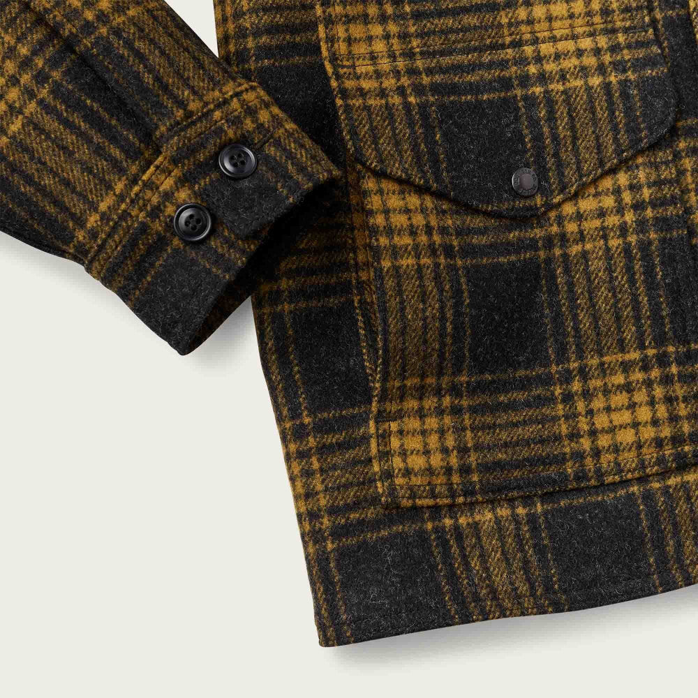 filson mackinaw wool cruiser jacket gold ochre ombre (LAST SIZE LARGE)