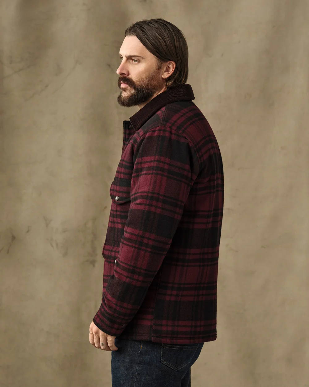 filson spokane insultaed cruiser jacket port black plaid