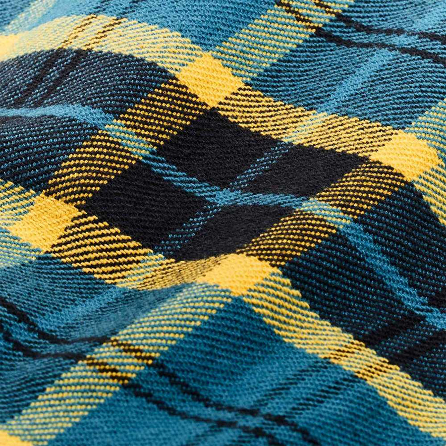 filson vintage flannel work shirt blue ash gold plaid