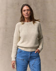 filson womens cotton crewneck sweater natural