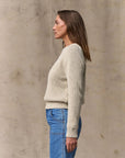 filson womens cotton crewneck sweater natural