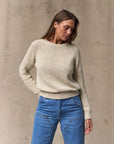 filson womens cotton crewneck sweater natural
