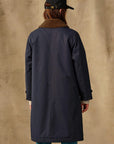 filson womens harbor front trench coat blue