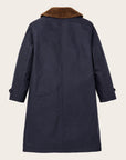 filson womens harbor front trench coat blue