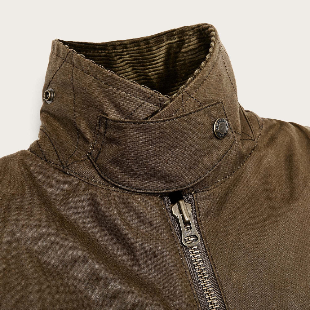 filson womens shelter cloth short work jacket dark tan www.sublime.bz