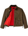filson womens shelter cloth short work jacket dark tan