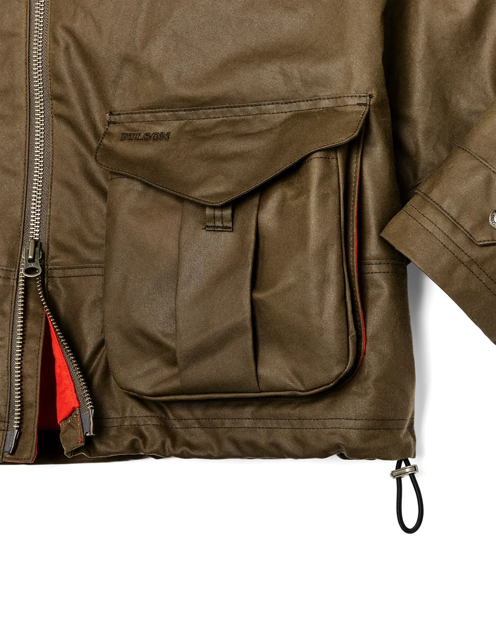 filson womens shelter cloth short work jacket dark tan