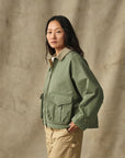 filson womens shelter cloth short work jacket sage olive