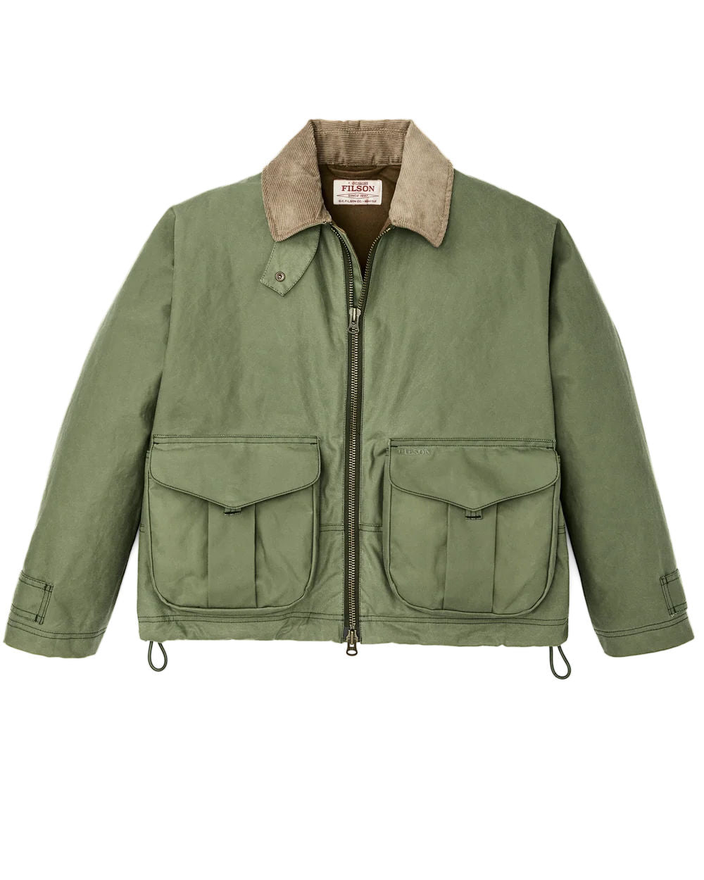 filson womens shelter cloth short work jacket sage olive
