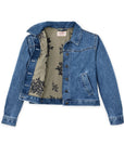 filson womens western denim jacket light indigo