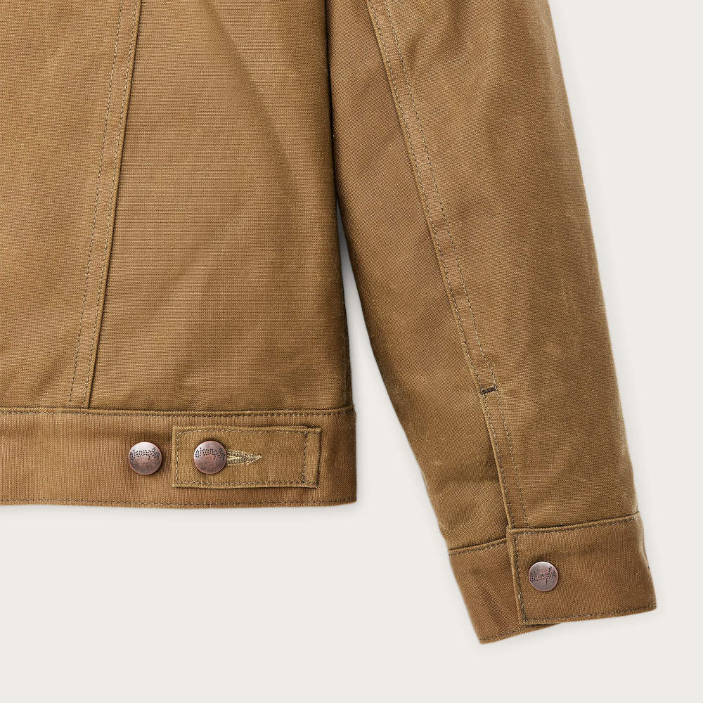 filson x wrangler adventure jacket tan